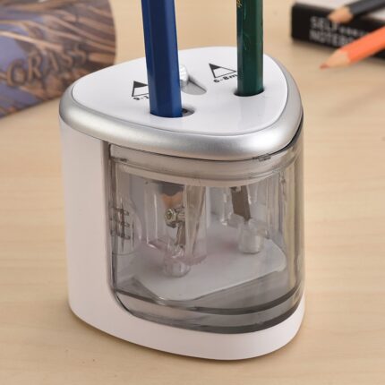 2020 New Two-hole Electric Automatic pencil sharpener Switch Pencil Sharpener Home Office School Supplies stationery art